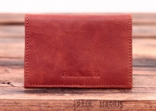 LE GUSTAVE INDUS cartera de cuero monedero estilo vintage marrón oscuro PAUL MARIUS Vintage & Retro 