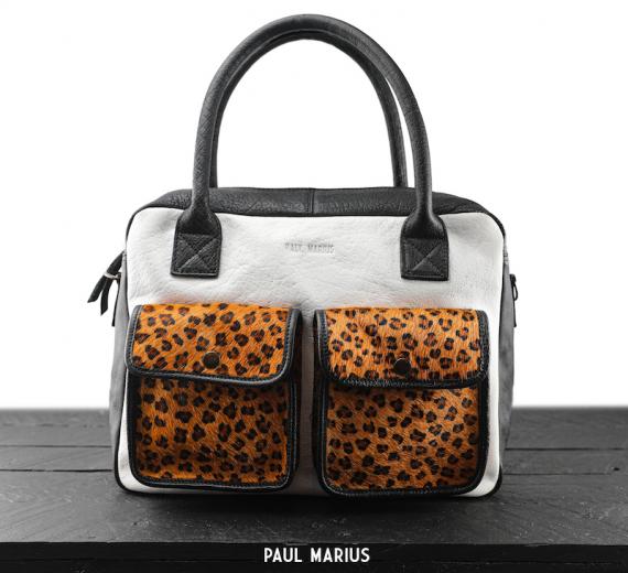 Ledandy Leopard Noir Blanc Les Sacs Bandouliere Paulmarius Porte seulement deux fois pour des occasions il est en sac le cartable taille s paul marius. ledandy leopard noir blanc les