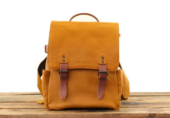 L Audacieux Saffron Backpacks Paulmarius Sac paul marius en vente en ligne chez noix d'arec. l audacieux saffron backpacks